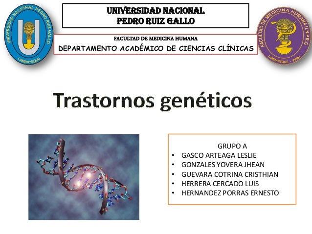 trastornos geneticos